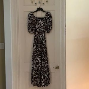 Ann Taylor Polka Dot Maxi Dress- XS